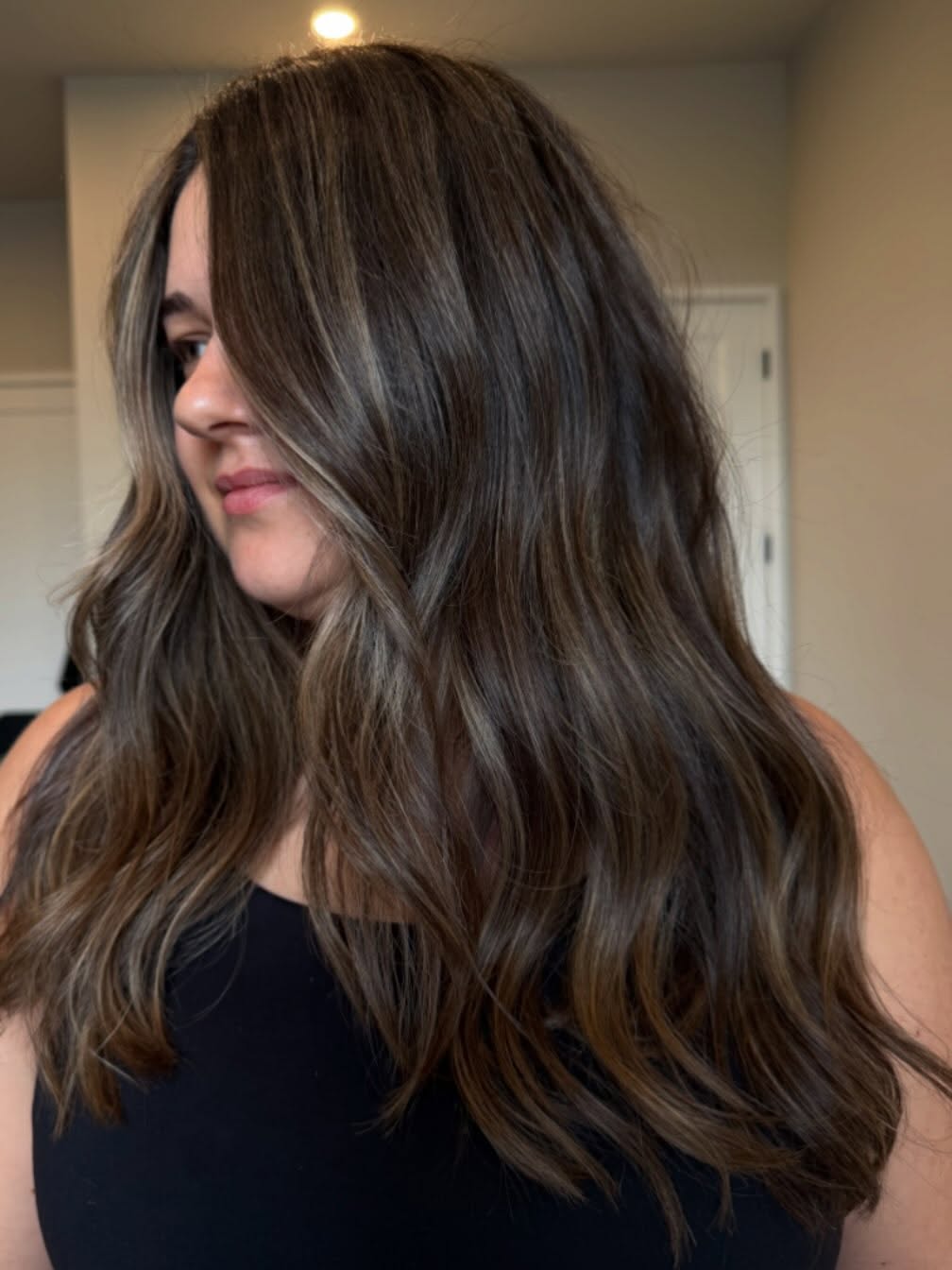 Dimensional brunette waves by Madison Richardson