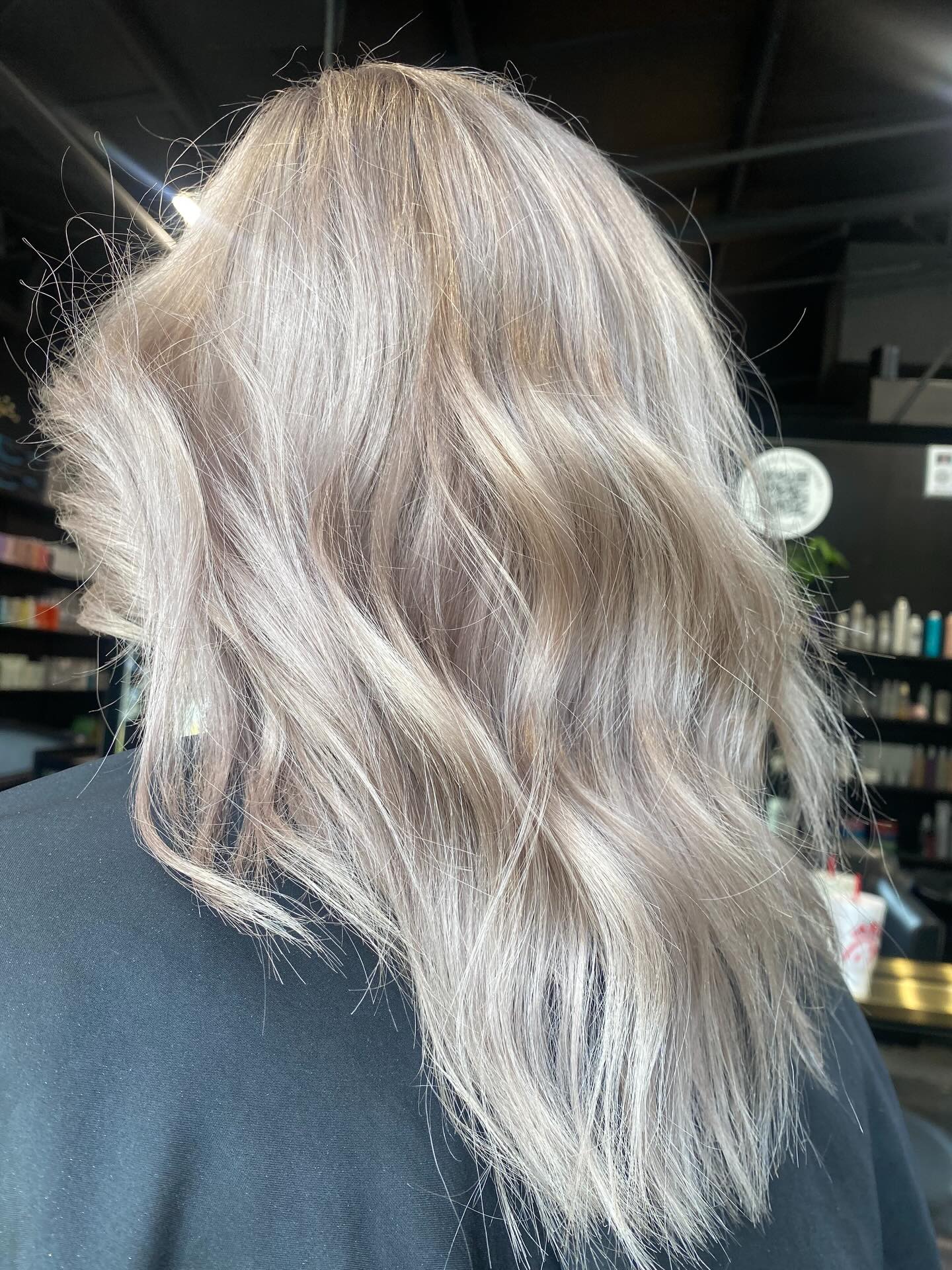Silver blonde waves by Mary Elizabeth Brooks