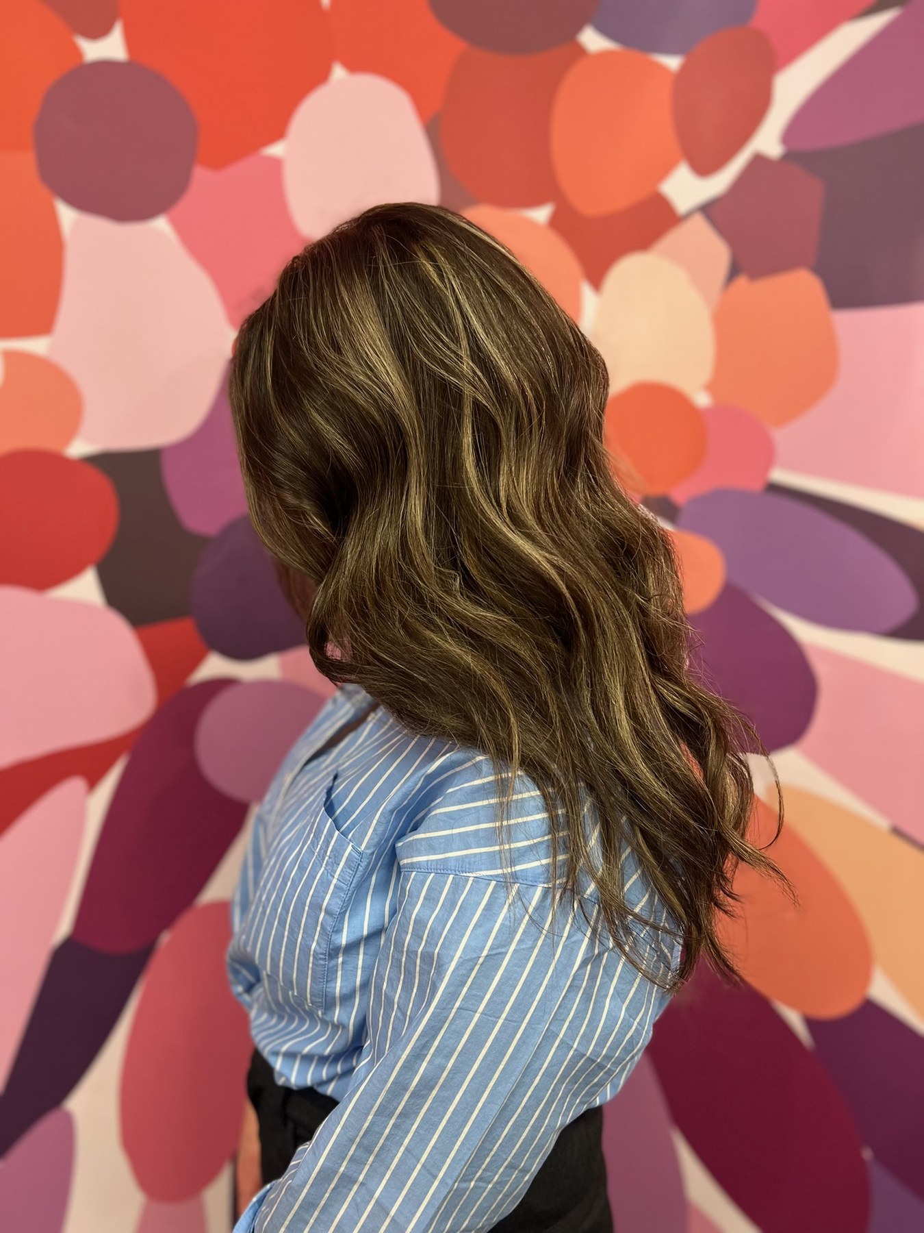 Dimensional brunette waves with extensions by Dakota Coone