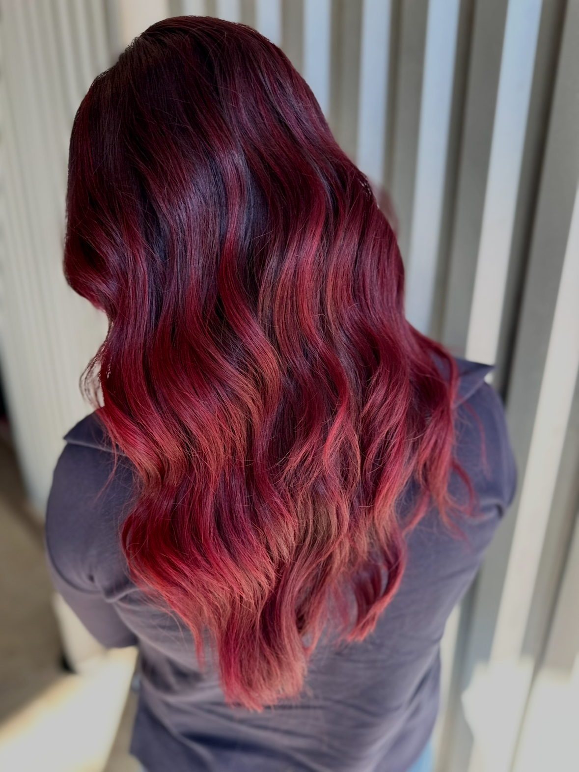 Vivid red waves by Madison Richardson
